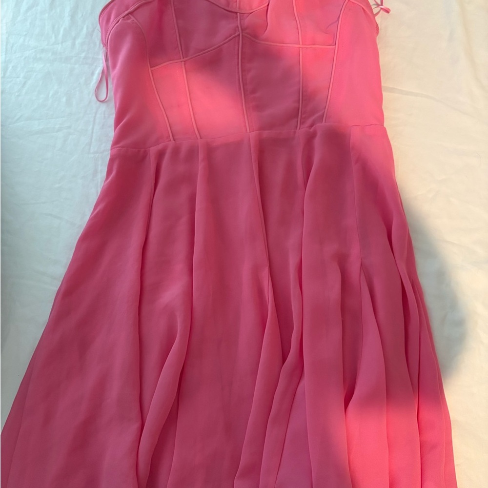 American Threads Pink Mini Dress